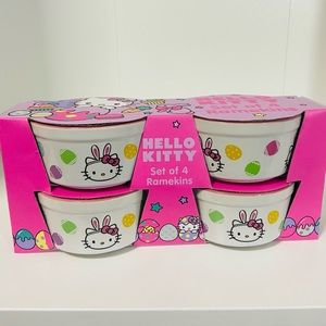 Hello Kitty SET 4 Ramekins NEW